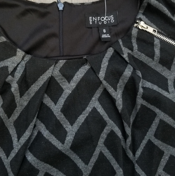 Casual Office Black Dress Size 8 - Picture 2 of 5